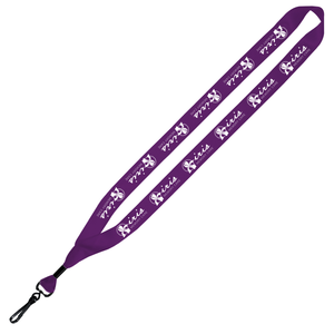 Lanyard with Metal Crimp and Swivel